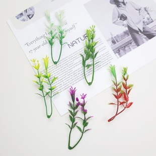 Fake Flower Accessories Morning Glory Plastic Water Grass Artificial Flowers and Plants Artificial Flowers Aquarium Fake Grass Artificial Plant Accessories