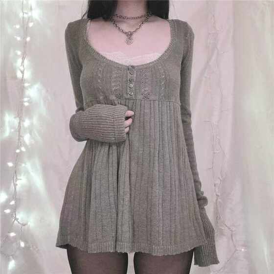 2024 Fashion Comfortable Europe and America Amazon Half Cardigan Long Sleeve Large Swing Sweater