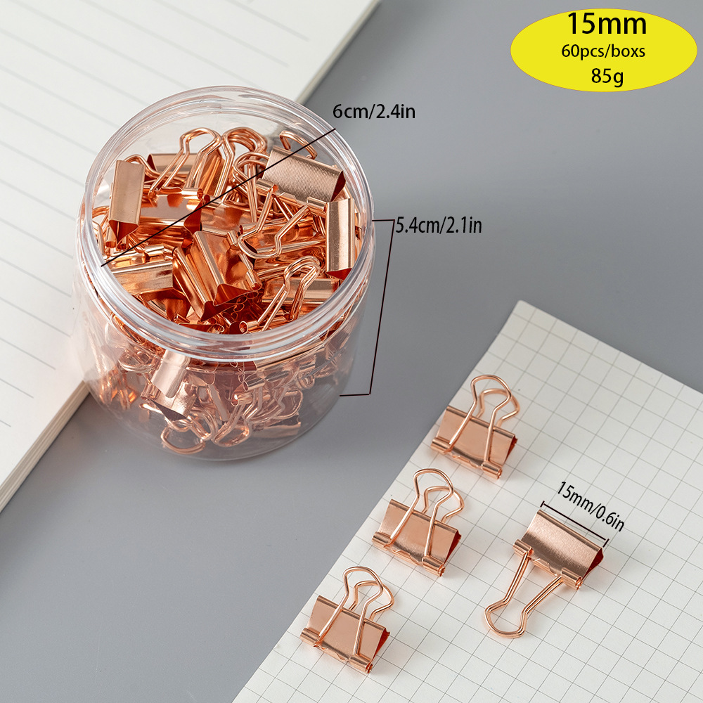15mm 로즈 골드 60개/배럴