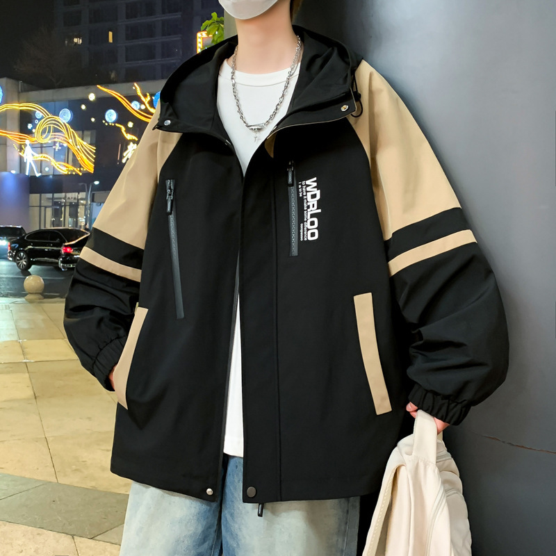 13 Junior Senior high school Student Jacket Casual Loose Jacket 14 Handsome Spring and Autumn 12 Years Old 15 Teenagers Men's Top