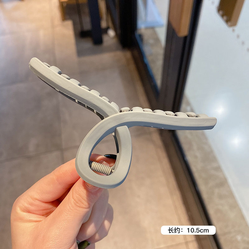 Tocado con clip cuadrado de Maillard, elegante coreano francés, retro, clip de tiburón, red, temperamento rojo, pinza para el cabello, accesorios para el cabello