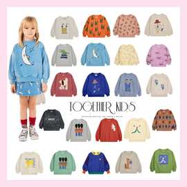 24BC秋冬加绒卫衣儿童套头衫男童卫衣女童打底上衣SHJ