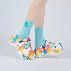 Eva Slipper with Holes for Women - Summer Fashion Outdoor Wear Heel Lift Slippers for Home Indoor Use - Non-Slip Hole Slippers