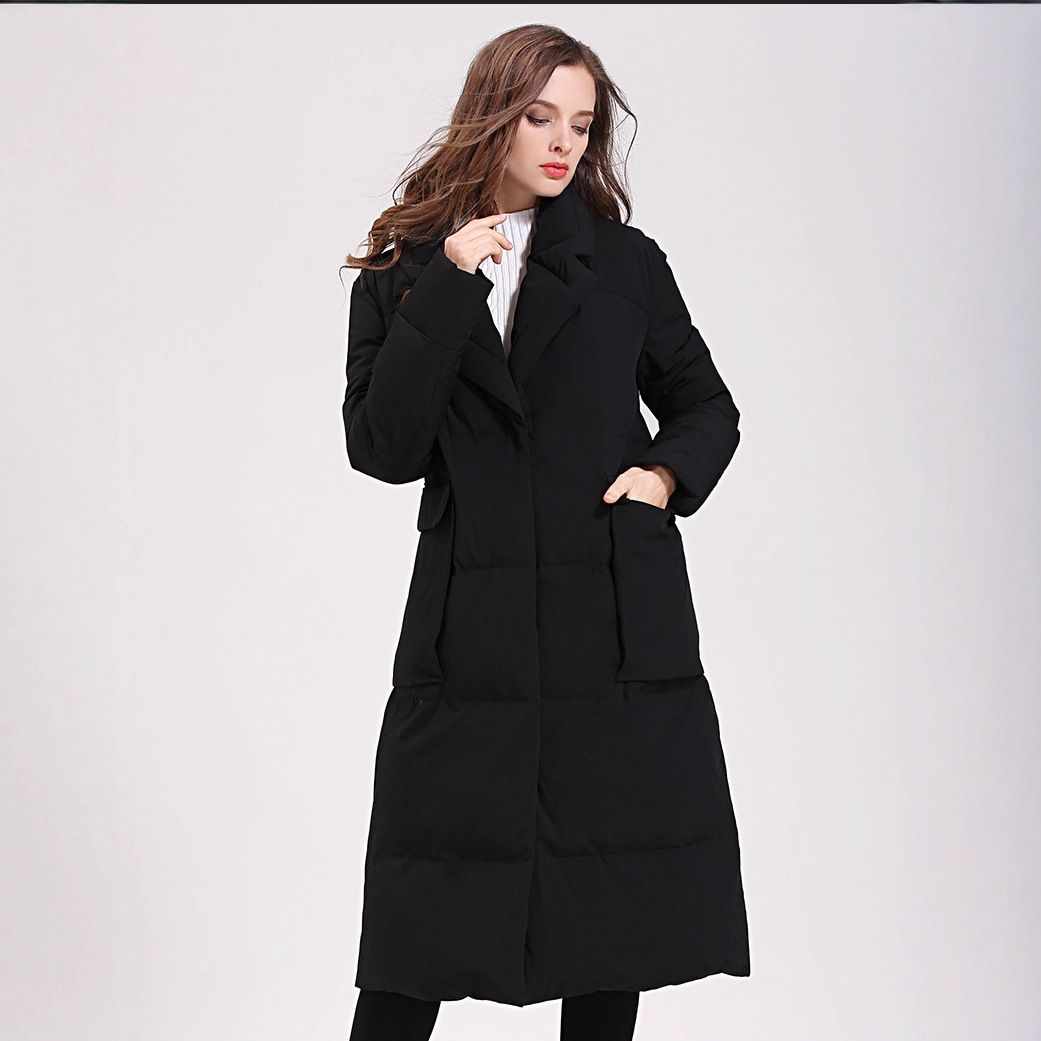 鹅绒羽绒服女长款过膝2025年冬季新款加厚清仓处理羽绒服保暖大衣