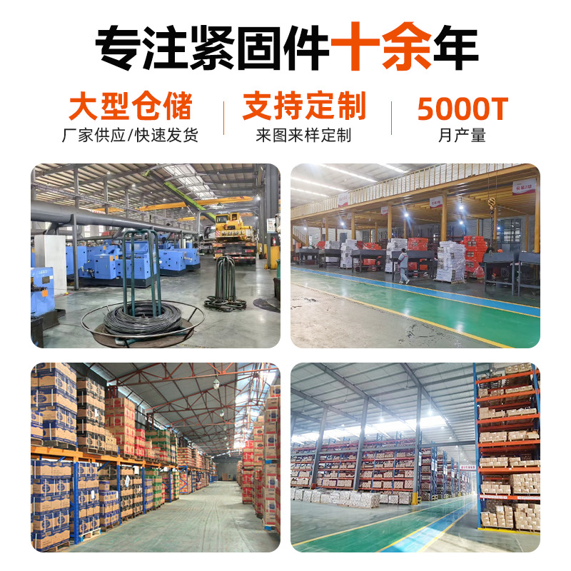 8.8 grade galvanized hexagon socket screw M4M5M6M8 * 10/12/14/16/18/20-110 full tooth bolt