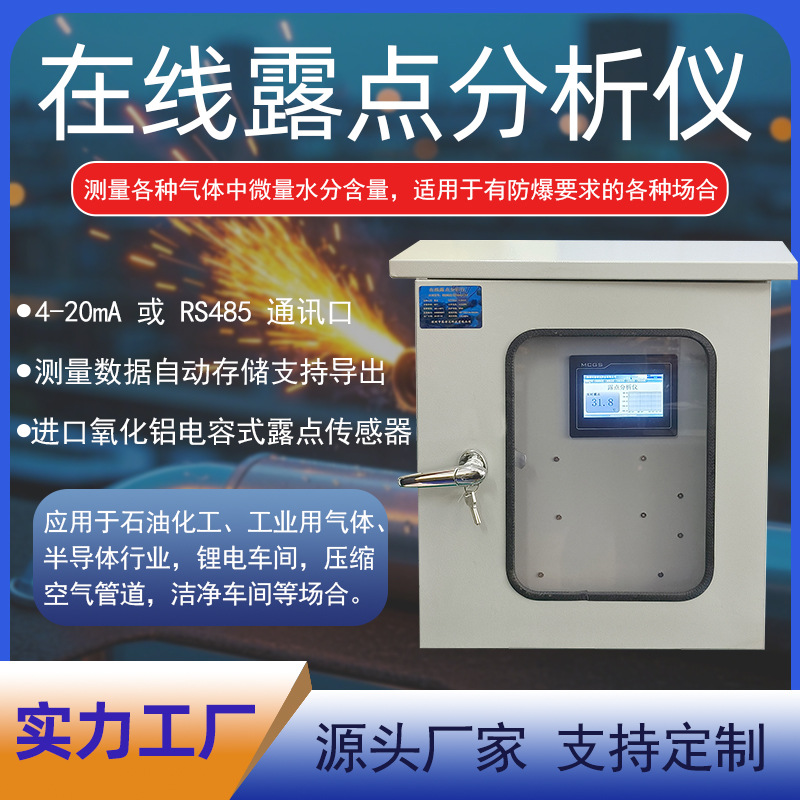 在线式露点分析仪工业压缩气体露点仪制氮机干燥机露点温度变送器