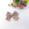 Hairgrip handmade with bow, hair accessory, silk colored clothing