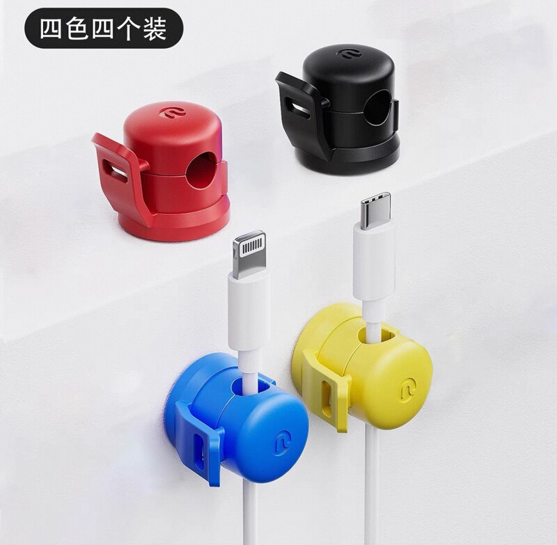 データケーブル収納と整理バックルデスクトップ充電ケーブルホルダーケーブルクリップバックル携帯電話ケーブル収納バックル自己粘着|undefined