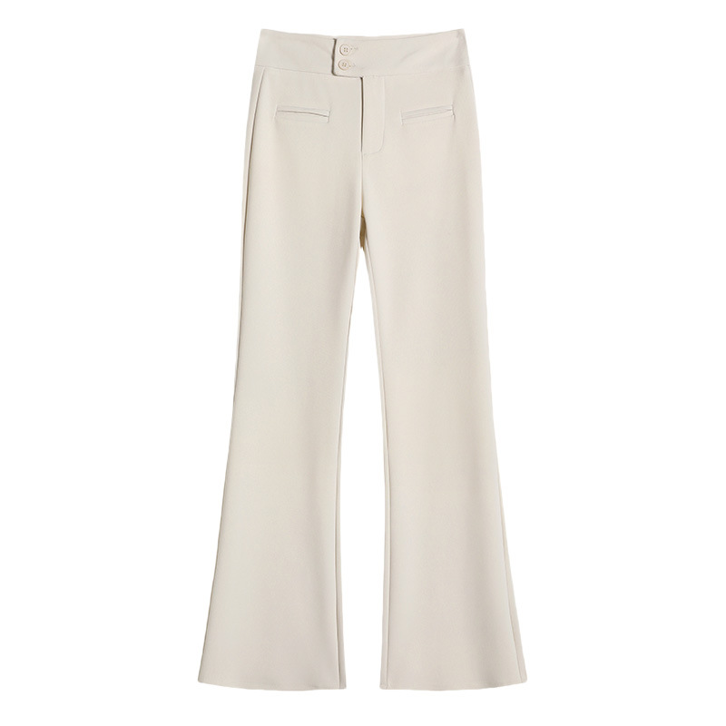 기모 세트 마이크로 바지 어린이 2024 올해 새로운 가을과 겨울 인기 걸레 바지 말굽 슈퍼 모델 바지