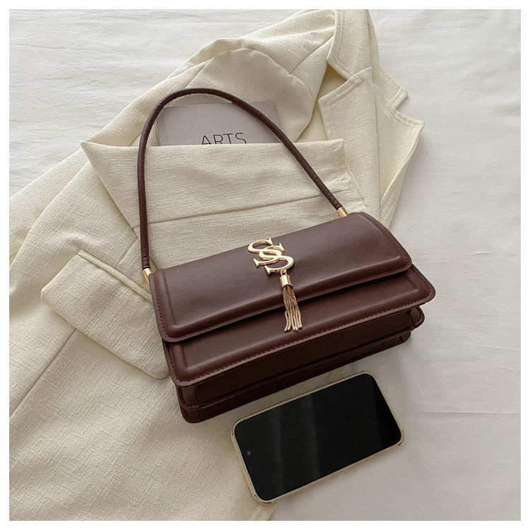 Personalized and Minimalist High-quality and Versatile Korean Version Bag for Women's Bag 2024 Spring New Car Sewn Single Shoulder Underarm Handbag_voghion.com