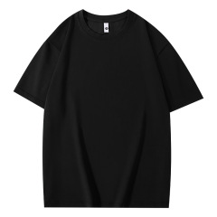 260g重ポンド綿落肩tシャツカスタムロゴ団体班服活動広告文化シャツ丸襟半袖