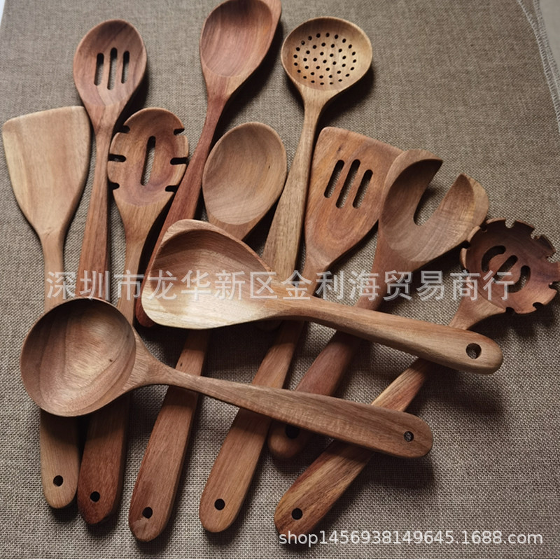 现货相思木锅铲勺子意粉勺 捞面器 粉抓 意粉扒