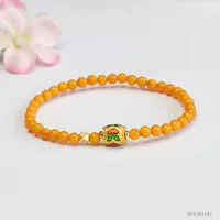Yiyu натуральный янтарный шампур, полный меда, куриное масло, медовый воск, браслет ретро ювелирные изделия оптом для волос HP4101101