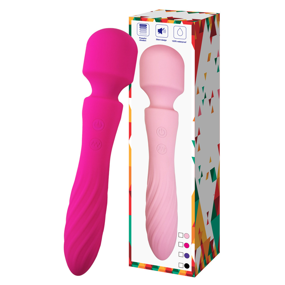 Cross-border Amazon new product dual-headed vibrating female masturbation toy thrusting vibration male and female flirting massage sex product