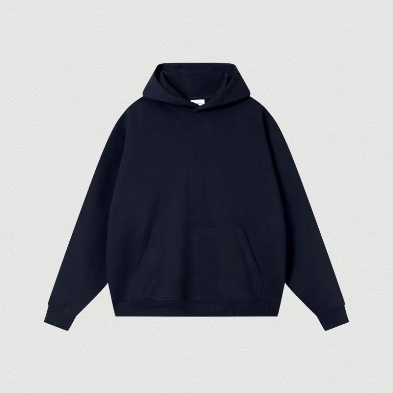 Cross-border pesado chaqueta con capuz para hombre Europa y los Estados Unidos otoño y invierno 2025 hombro caído chaqueta de moda americana de color sólido