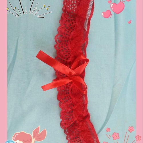 Lace leg ring, sexy and hot thigh ring, cute bow, Japanese style soft girl sexy leg ring collar, one piece drop shipping