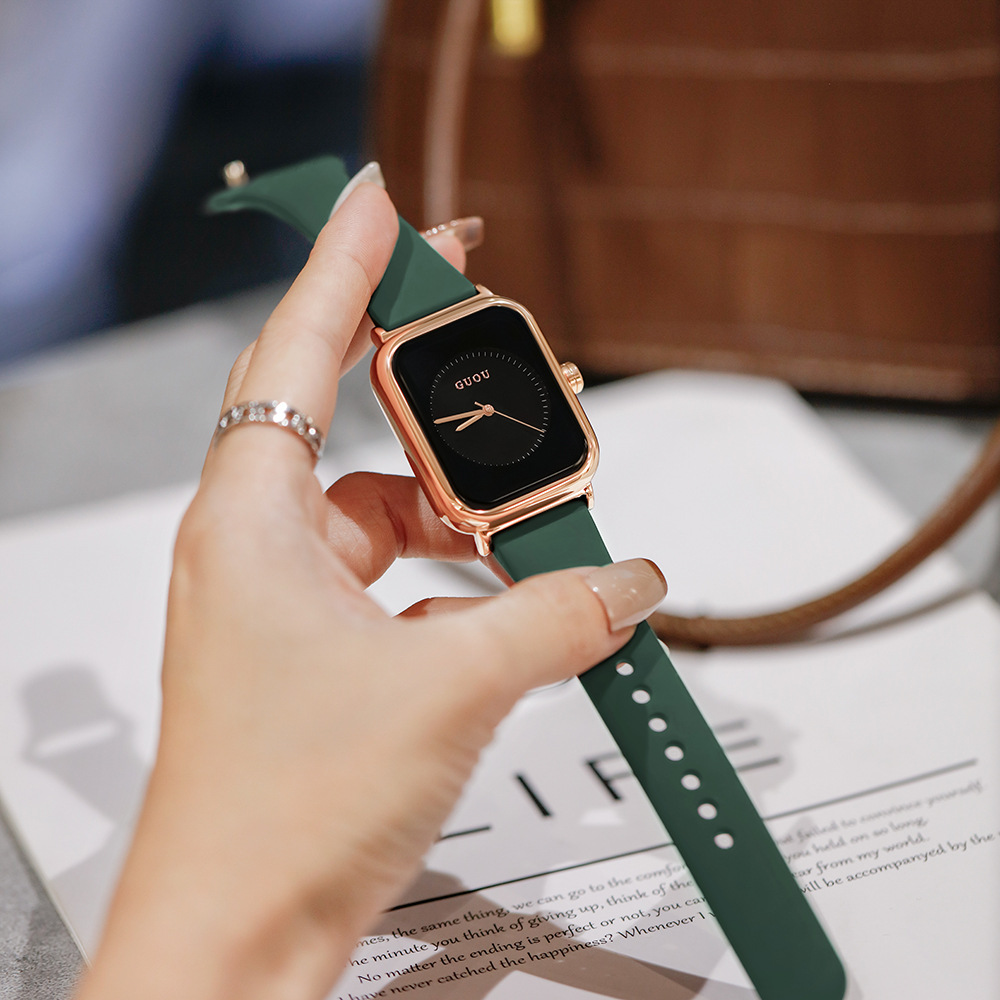 金框深绿色带黑面