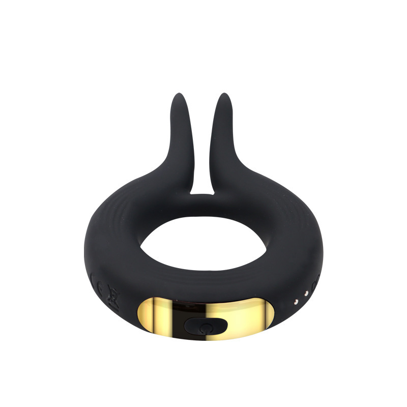 Magnetic USB Rechargeable Vibrating Rabbit Ear Lock Ring, 10-Frequency Delay Ring — detail image 6