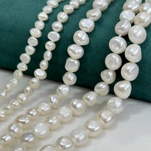 July Pearl Baroque shaped pearl 4-10mm two-sided light freshwater pearl necklace DIY Pearl wholesale