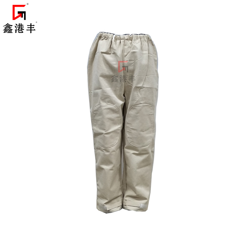加厚帆布喷砂防护裤 分体式耐磨喷砂防护裤