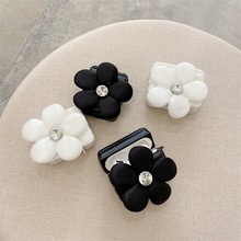 羽绒服黑白花适用苹果AirPods pro1/2/3代蓝牙无线耳机套保护壳潮