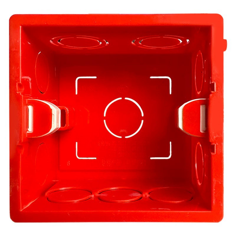 86 Проводная коробка Нижняя коробка переключателя распределительная коробка из ПВХ Скрытая Трехцветная Обычная утолщенная проволочная коробка Нижняя коробка настенной панели переключателя