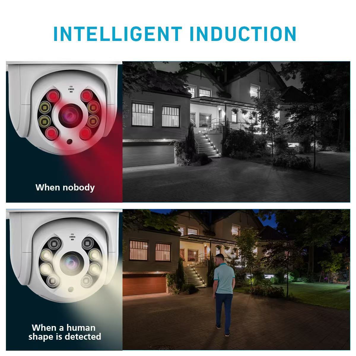 ICSEE Xiongmai A8 Wireless wifi camera dual-light night vision mobile phone remote monitoring camera for home outdoor use undefined