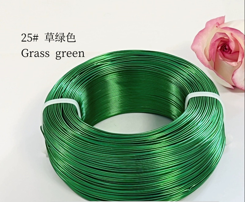 Material de bricolaje hecho a mano para estudiantes de primaria de 1-3mm, hilo de aluminio de color, alambre de aluminio, artesanía, alambre de metal, alambre de hierro blando