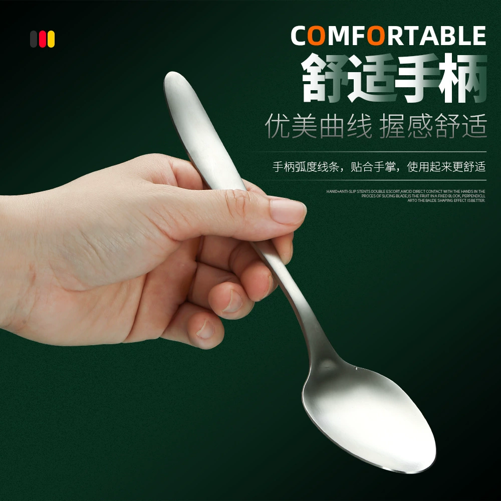 [定制加工不锈钢刀叉勺酒店西餐勺叉加厚家用餐具牛排刀叉甜品勺子]