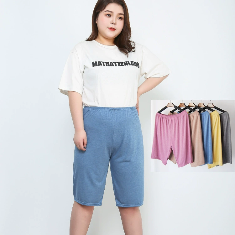 300 кг больших размеров женские толстые м хлопок пять леггинсов шорты Домашняя одежда 200 кг нижнее белье поколение волос