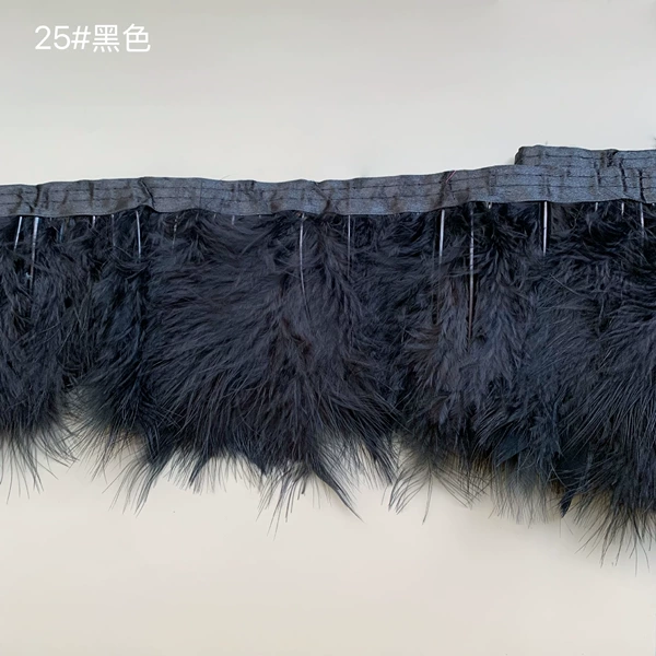25# black [high-quality feathers] 2 meters/piece