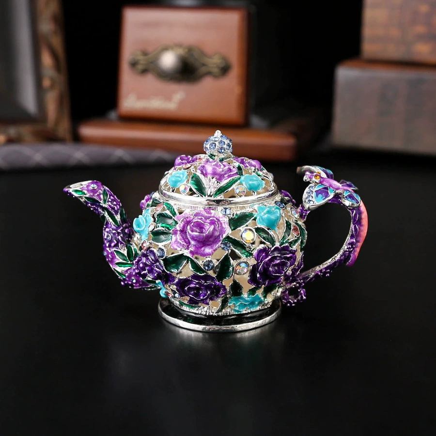 Teapot, storage system, metal enamel, storage box