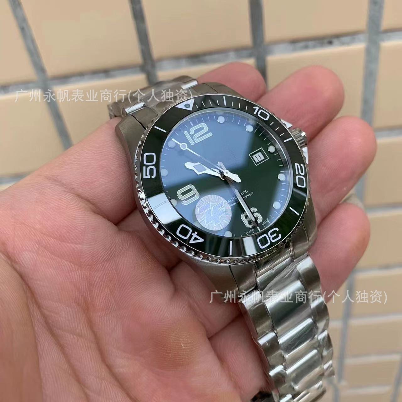 Zf Cross-Border Concas Langjia Fully Automatic Mechanical Diving Watch Steel Belt Business Luminous Waterproof Casual Watch for Men