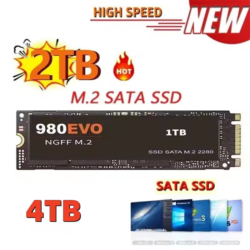 Cross-Border Laptop M.2 Solid State Drive SSD 2280 Solid State Drive Desktop 1TB 2TB 4TB