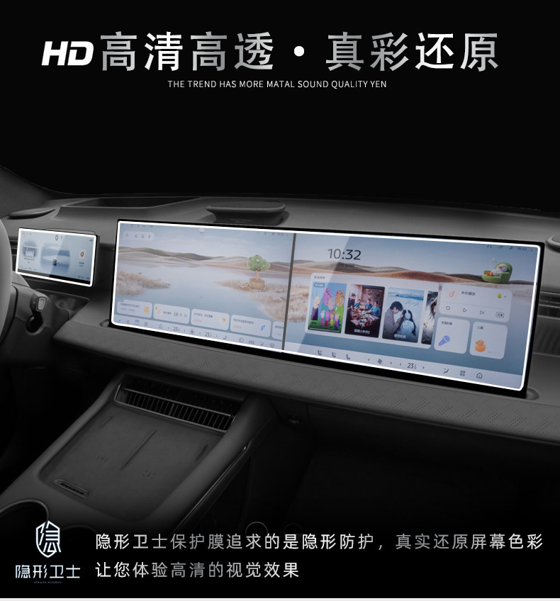 Suitable for Nissan Nx8 Central Control Navigation Display Screen Instrument Tempered Film Interior Film Car Interior Accessories Modification