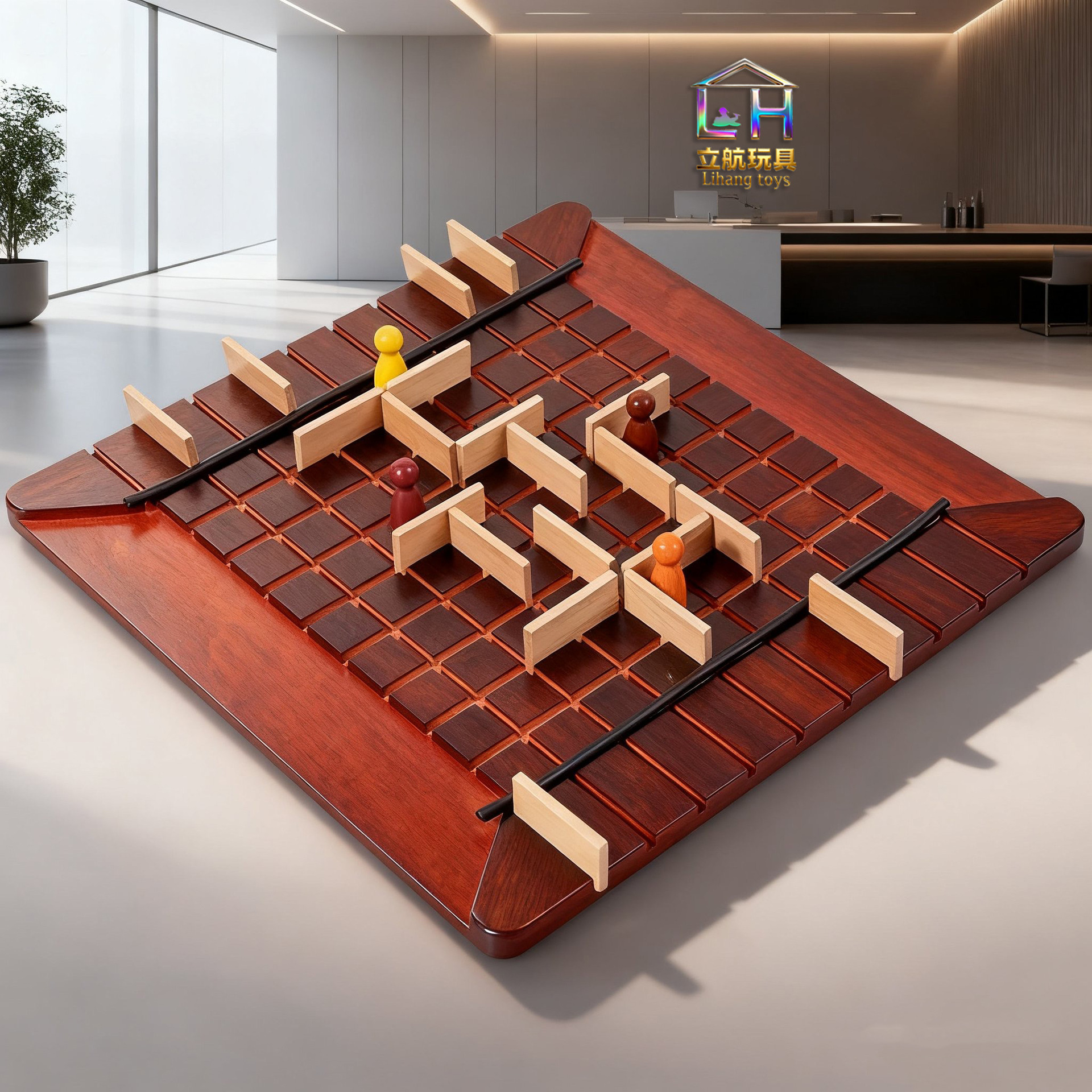 法国步步为盈赢营桌游棋早教益智围追堵截航队阵兔子围城游戏批发