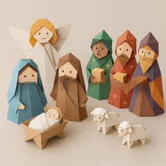 亚马逊新品Christmas Origami Craft Set 圣诞折纸工艺套装