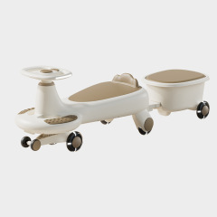 工場直販子供用ツイストカー卸売ヨーヨーニューニューカート、ドラッグバケット付き、2人乗り、横転防止スイングカー