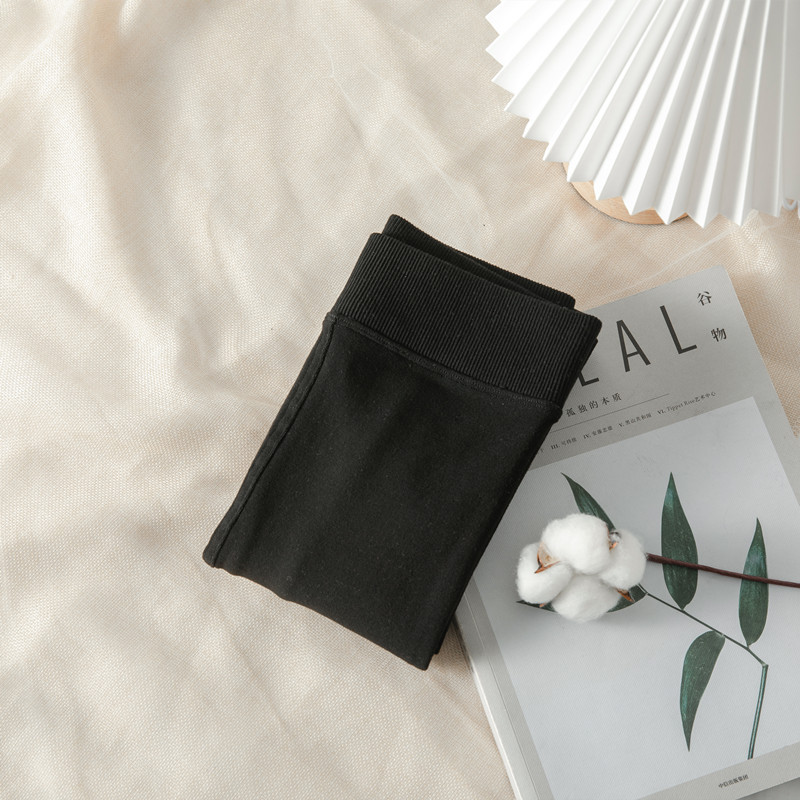 Leggings mujeres 5 nuevas medias grises de otoño y invierno más vello negro superior