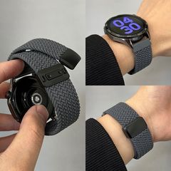 适用华为GT5/4尼龙磁吸扣22mm弹力编织表带watch3Pro荣耀46MM夏季