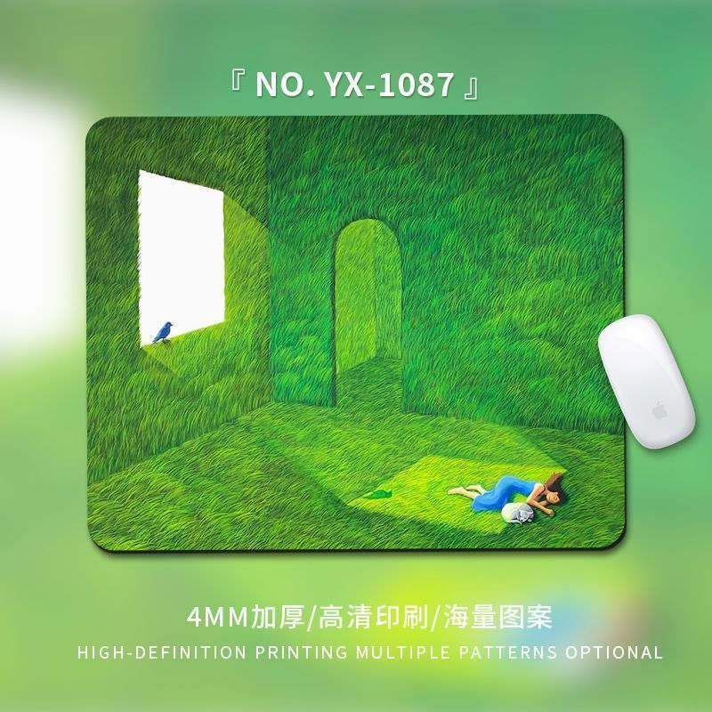 風景イラストマウスマットのデスクトップは清新で、小さいサイズのオフィスのキーボードのパッドins風の女子学生のテーブルのパッドを見ることができます。|undefined