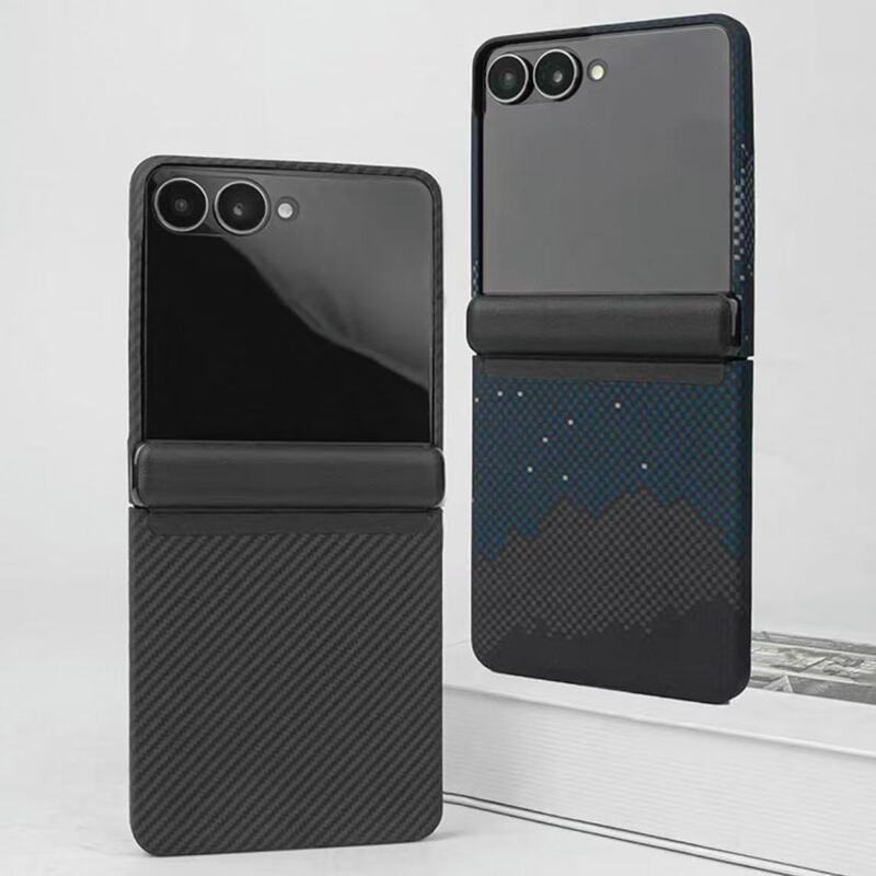 Suitable for Samsung Zflip7 Kevlar Mobile Phone Case All-Inclusive Hinge Protection Samsung Zflip7 Mobile Phone Protective Case