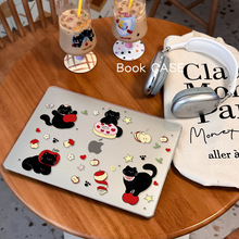 新款磨砂笔记本保护壳适用华为MateBook 16S保护壳黑猫防摔保护套