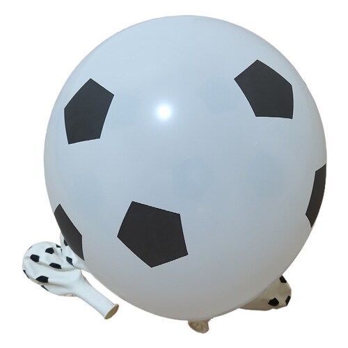 Football print latex balloon 12 inches 2.8g cross-border best-selling children's birthday party bar decoration balloon