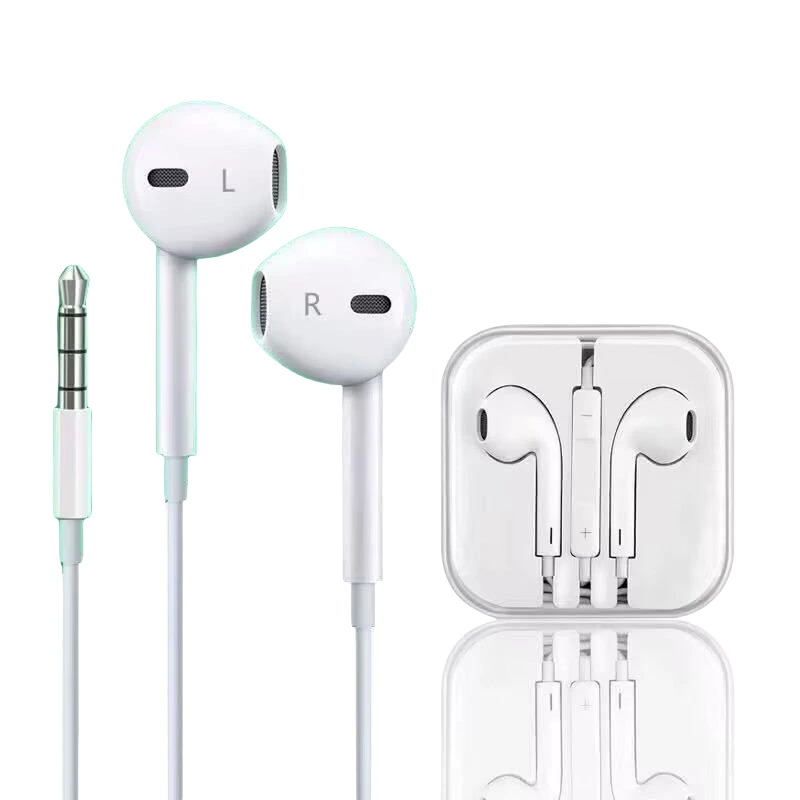 Apple совместимые наушники, серьги, 3,5 мм, проводной контроль, Android