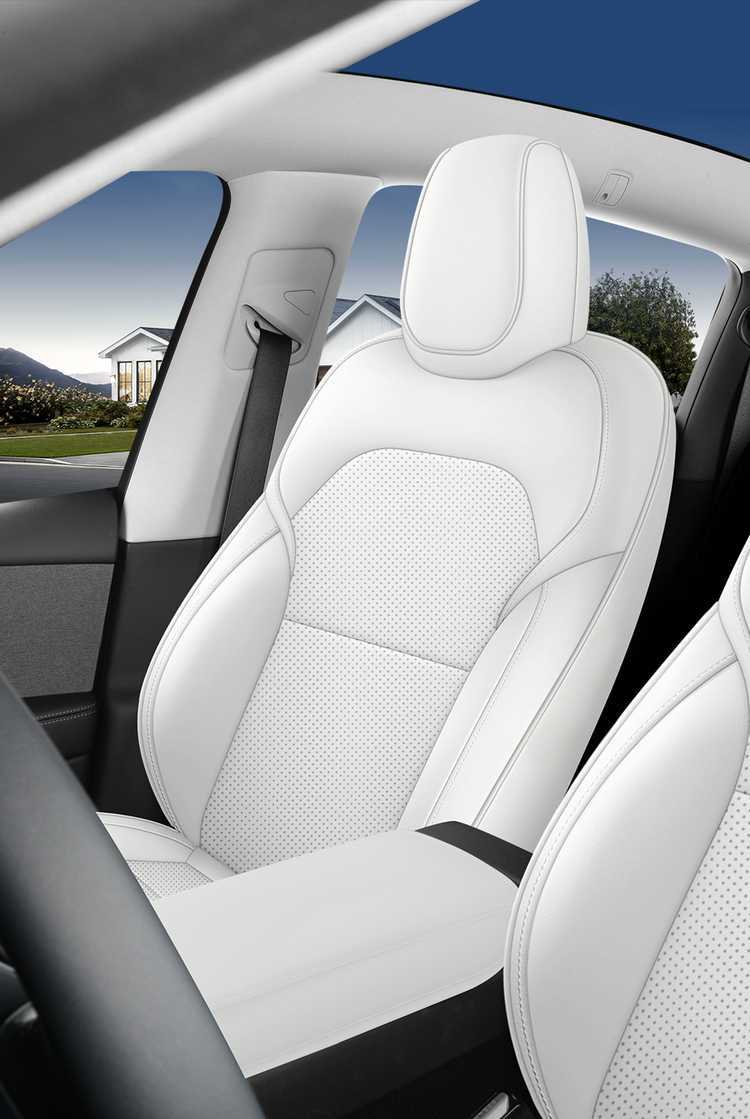 Specially Designed for Tesla's 25 New Model 3 Car Seat Cushions, Breathable Seat Covers and Seat Cushion Covers for All Seasons