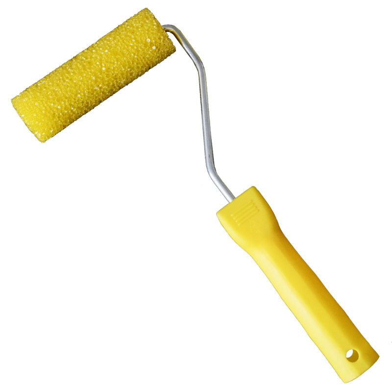4 pulgadas cepillo de cilindro esponja textura pintura artística de naranja rodillo de diatomitas barro herramienta de dibujo flor