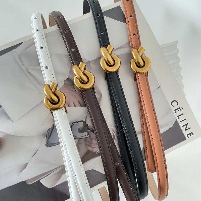 벨트 여성 패션 청바지 얇은 벨트 빈티지 트위스트 버클 소 가죽 벨트 세련된 장식 스커트 캐주얼 올 매치