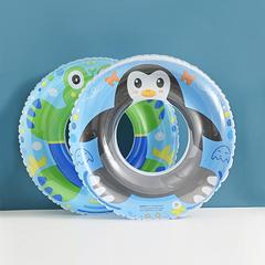 Children's Frog Penguin Print Swim Ring Thickened Inflatable Baby Underarm Ring Children's Life Jacket