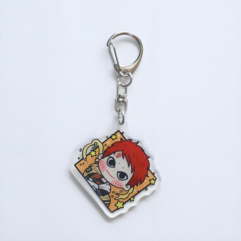 漫画アニメーションナルト周辺アクリルキーホルダー二次元 Q バージョン半身キーホルダーペンダント装飾|undefined